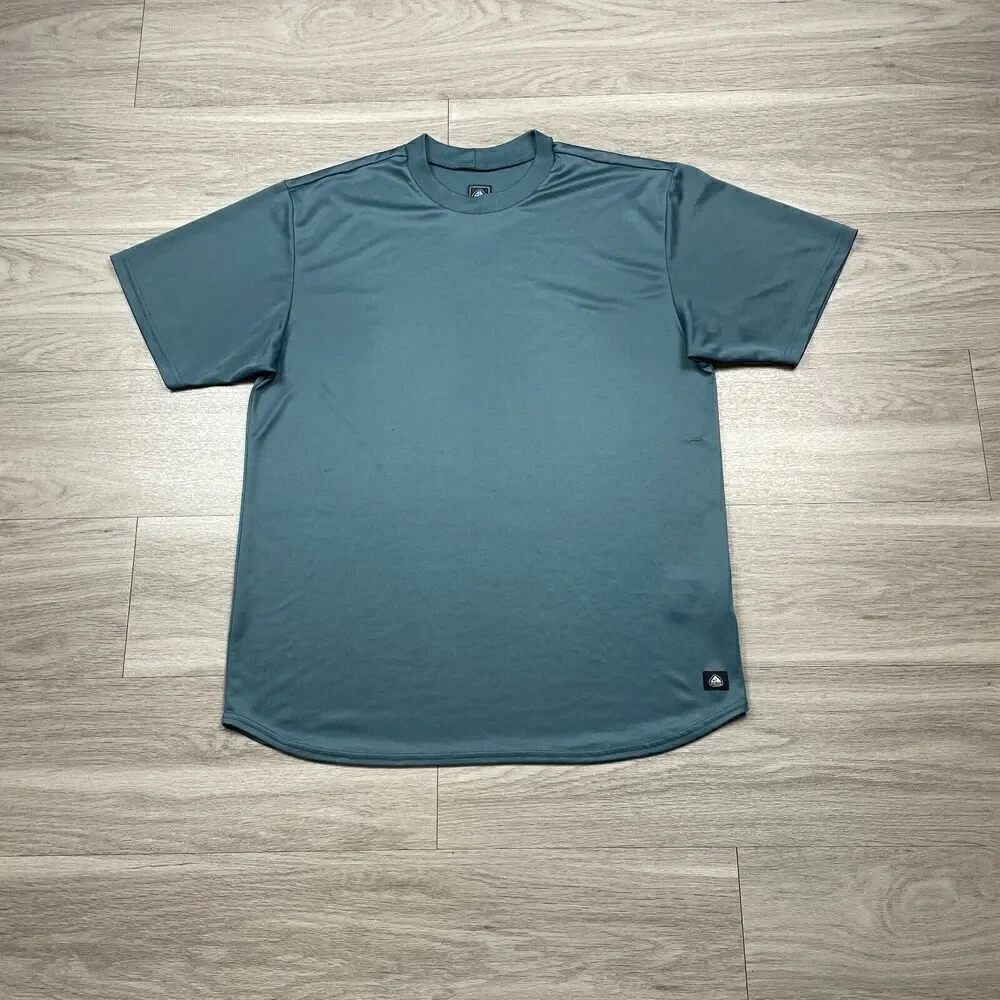 Nike Shirt Mens Large Blue ACG Outdoor Hiking Baselayer Short Sleeve